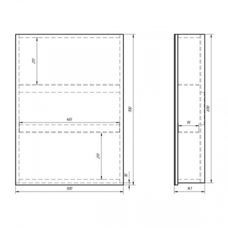 Зеркало-шкаф Dreja Almi 50 99.9008