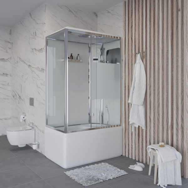 Душевая кабина Niagara Ultra NG-307-01R (120х80х220) высокий поддон(50см),стекло матовое,4 места