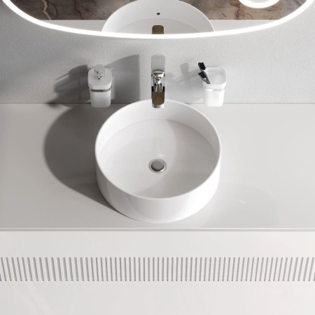 M8FWCC40400WG Func Раковина накладная AM.PM, круглая, 40 см, цвет белый глянец