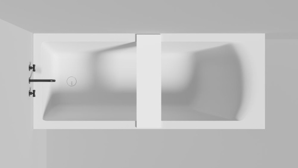 Полка для встраиваемой ванны Salini GABBIANO IN 680, покраска по RAL Classic, 1906203MF