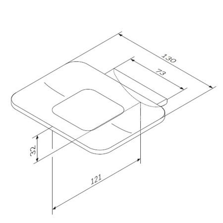 Мыльница AM.PM Inspire 2.0 A50A34200 стеклянная с настенным держателем