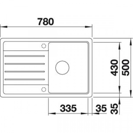 Кухонная мойка Blanco LEGRA 45 S SILGRANIT Шампань