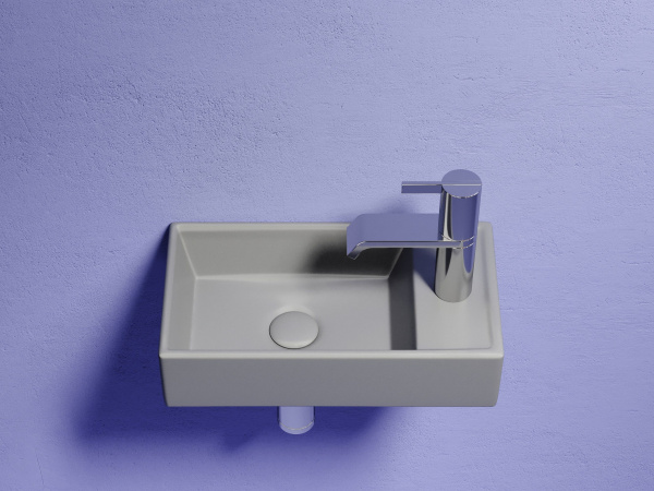 Умывальник подвесной прямоугольный Ceramicanova Element 407*217*100, антрацит матовый, CN6051LMH