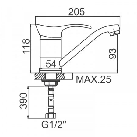 Смеситель для мойки Ledeme H01 L4501-2