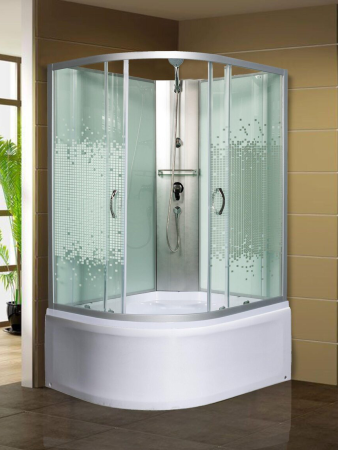 Душевая кабина МОНОМАХ МОНОМАХ Б/К 120/90/44 МЗ R 1200х900х2060мм