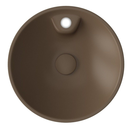 Раковина ISVEA SistemaY Soft накладная 450*450*120 1 цвет коричневый матовый 10SY65045SV-2H