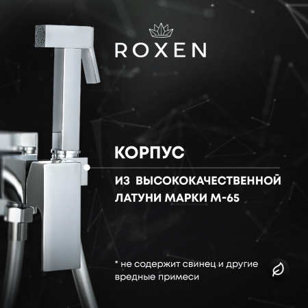 Смеситель встраиваемый Roxen Caspia 500960-CH с гигиеническим душем