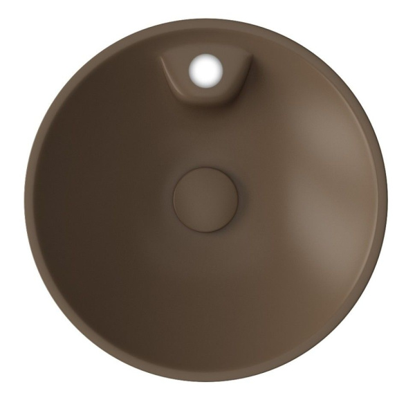 Раковина ISVEA SistemaY Soft накладная 450*450*120 1 цвет коричневый матовый 10SY65045SV-2H