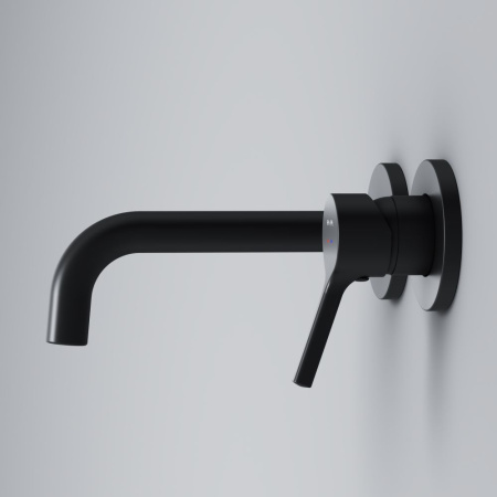 F85B72622 X-Joy S Смеситель для умывальника AM.PM монтируемый в стену, черный