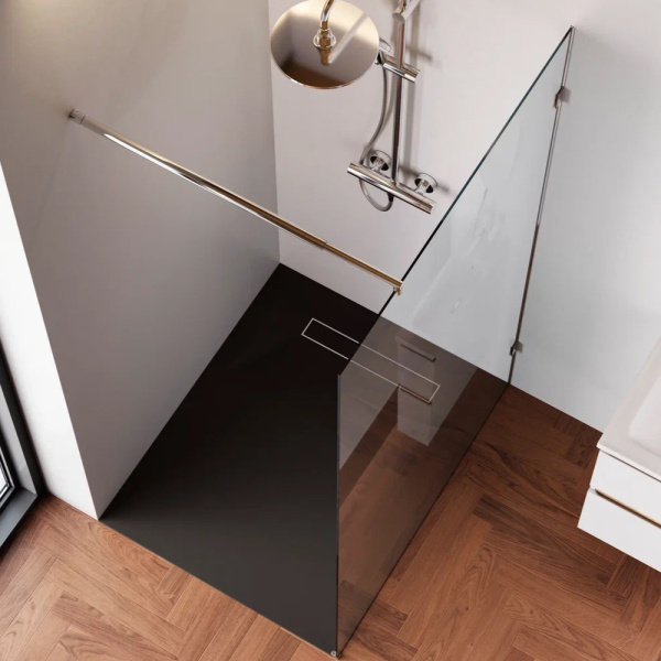 W94WI-110-F1-MTE Душевая перегородка AM.PM X-Joy 110x195, стекло прозр. 6 мм + покрытие, фурнитура мат хром