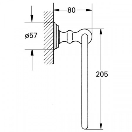 Держатель для полотенца Grohe Sinfonia 40047000