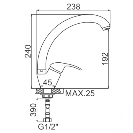 Смеситель для мойки Ledeme H15 L5915