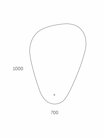 Зеркало Taliente Zled TA-Zled-V70100 70х100 LED