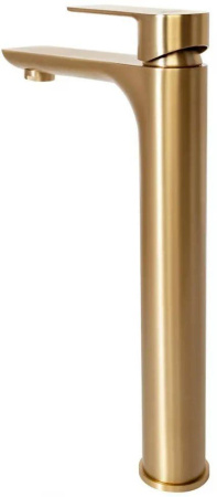 Cмеситель для раковины Высокий Hansberge H2099 Золото матовый