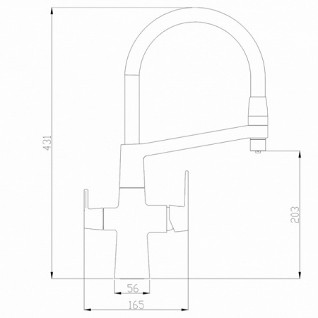 Смеситель для мойки ZorG Steel Hammer SH 818-8 CR