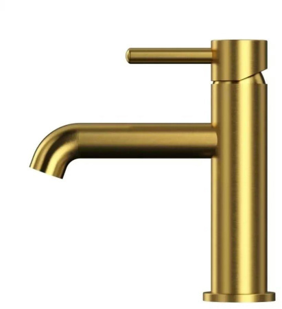 Смеситель для раковины стандартный Grocenberg GB2099 золотой брашированный