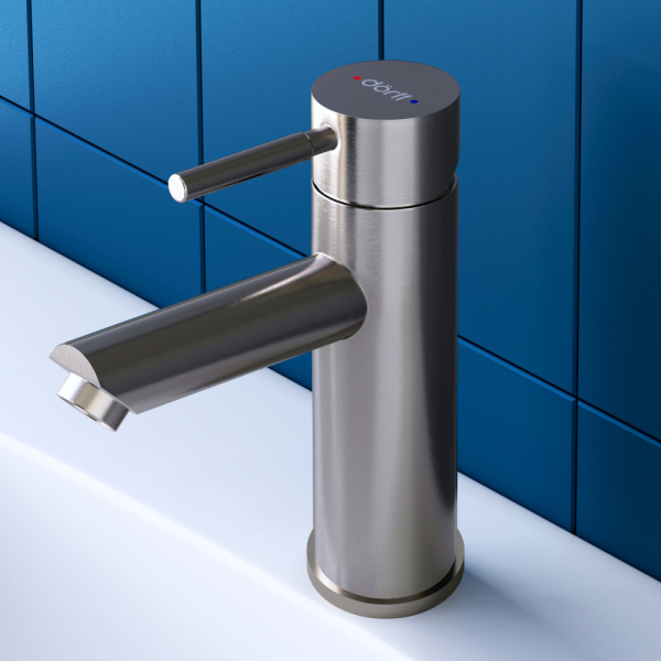 Смеситель для умывальника Dorff D3002100SS Logic new из нержавеющей стали