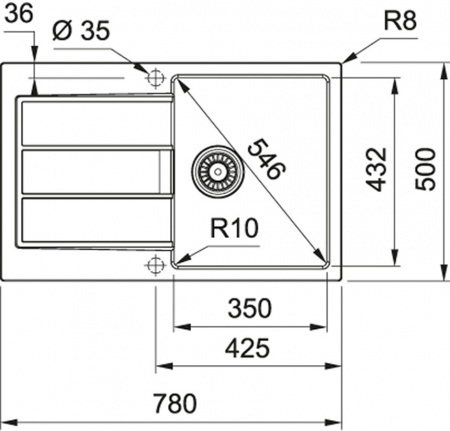 Кухонная мойка Franke Sirius 2.0 S2D 611-78 сахара