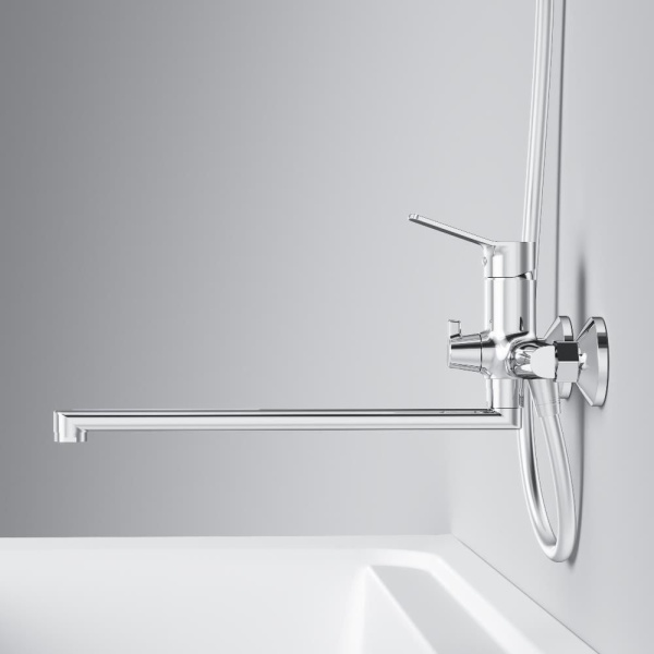 F85A90200 X-Joy, Смеситель для ванны и душа AM.PM, излив 325 мм, хром