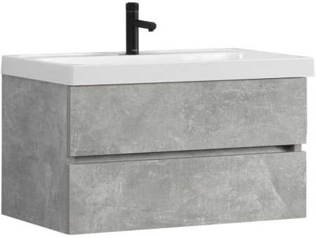 Тумба под умывальник Belux Бостон НП 90-02 Бетон Чикаго светло-серый
