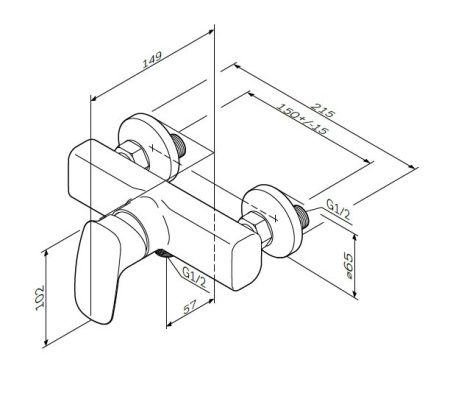 Смеситель для душа AM.PM Spirit 2.1 F71A20000