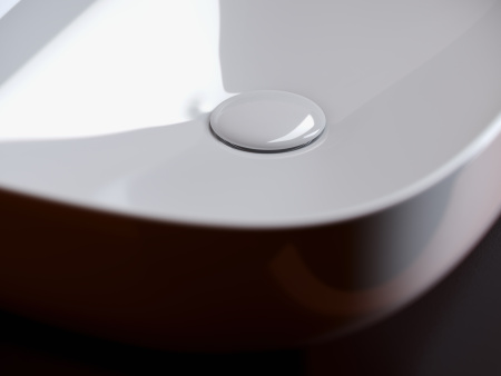 Умывальник чаша накладная прямоугольная Ceramicanova Element 600*380*150мм, Белый, CN5030