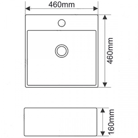 Раковина MELANA MLN-А064