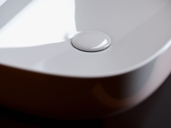 Умывальник чаша накладная прямоугольная Ceramicanova Element 600*380*150мм, Белый, CN5030