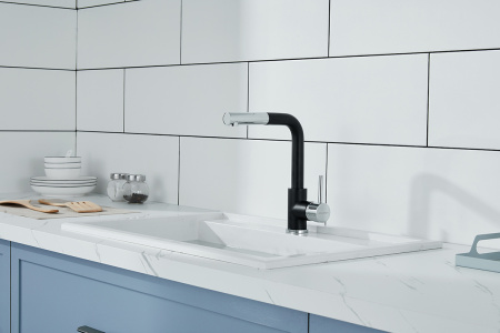 Смеситель для кухни Paulmark KASSEL Ka214311-401(AN), антрацит