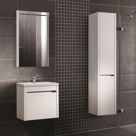 Тумба под умывальник Belux Мадрид 50-01 подвесная, белый глянцевый