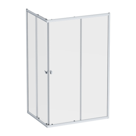 W87G-403-12090-MT Sunny Душевое ограждение AM.PM прямоугольное, раздвижн двери 120x90 серебро,стекло прозрачн