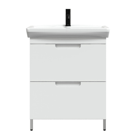 Тумба под умывальник Belux Мадейра напольная 65-02, Белый глянцевый