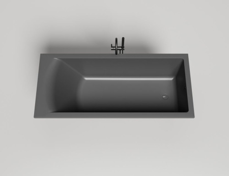 Ванна встраиваемая Salini CASCATA 180x80, S-Sense, матовый белый 104213M