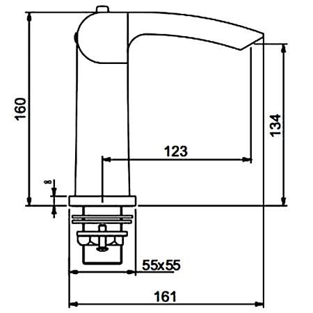 Смеситель для раковины Gappo G1007-40