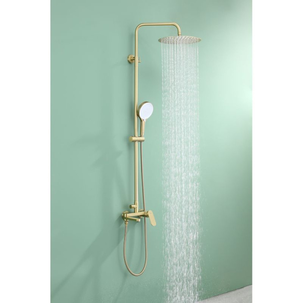 Душевая система Raglo R10.24.03, сатин золотой