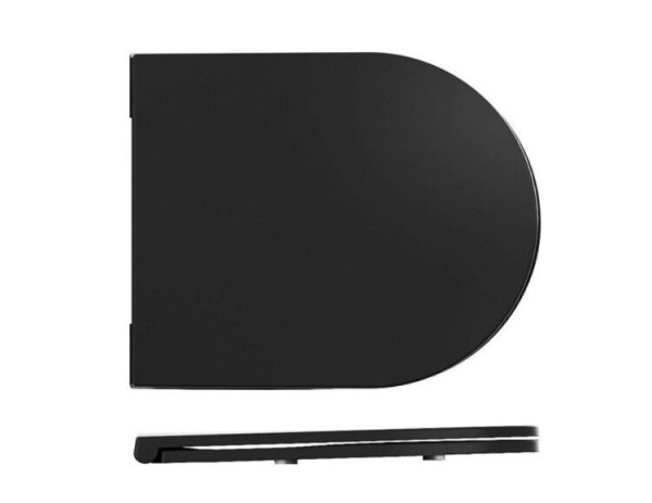 Сиденье для унитаза ISVEA Infinity VEA Rondo F50 ШГ 365*445 черный матовый 40KF0521I-S