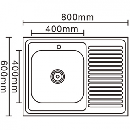 Кухонная мойка Ledeme L98060-6L 60x80