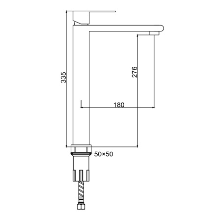 Смеситель для раковины Splenka S224.15.05, сатин