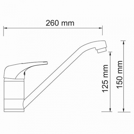 Смеситель для кухни Wasserkraft Oder 6307