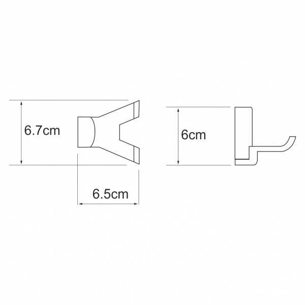 Крючок двойной WasserKRAFT Leine K-5023DW