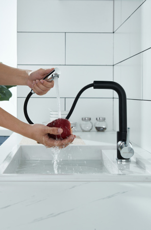 Смеситель для кухни Paulmark KASSEL Ka214311-401(AN), антрацит