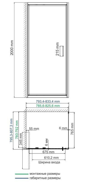 Душевой уголок WasserKRAFT Salm 27I02