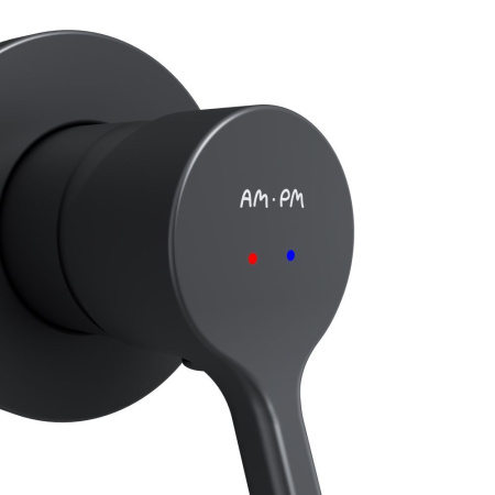 F85B72622 X-Joy S Смеситель для умывальника AM.PM монтируемый в стену, черный