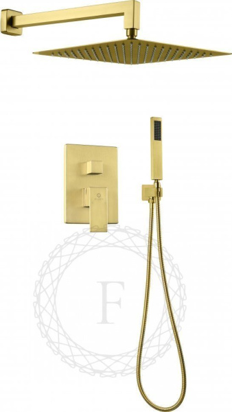 Душевая система скрытого монтажа FILARETE Fing FL1043 (Матовое золото)