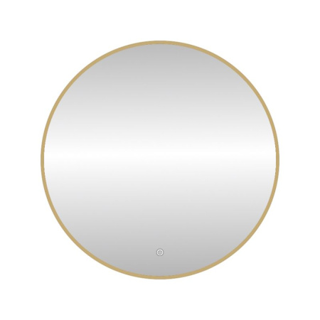 Зеркало с подсветкой LED Fixsen FX-1070G круглое 70х70 см, золотой сатин