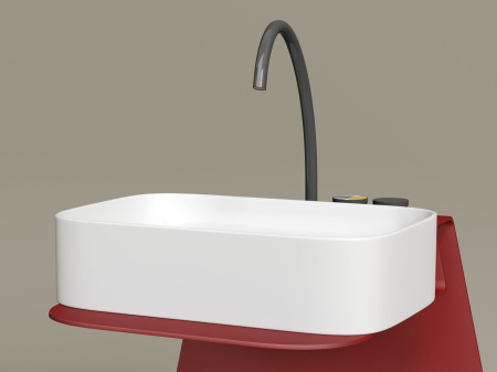 Умывальник чаша накладная прямоугольная Ceramicanova Element 605*380*150мм, белый матовый, CN6053MW