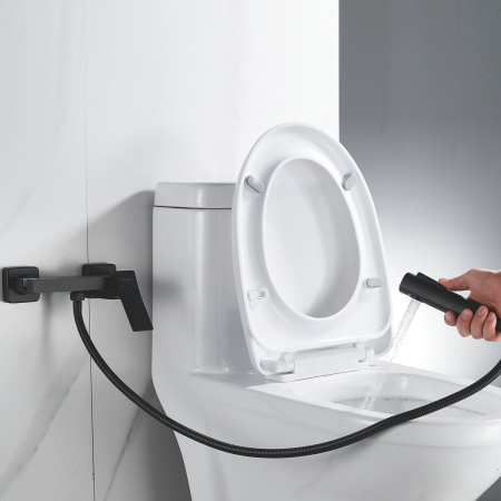 Гигиенический душ со смесителем Shevanik S4005H-1, черный