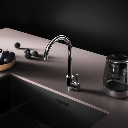 F85B07100 X-Joy S, Смеситель для кухни AM.PM с С-изливом, хром