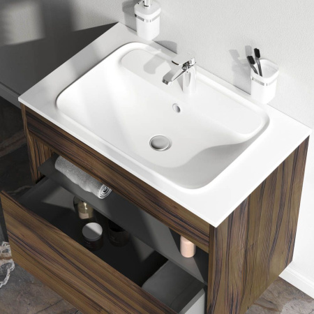 M8FFUX0801OF Func База под раковину AM.PM, 1 ящик (pull-out), 80 см, цвет дерево текстурир-ое