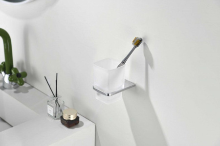 Настенный стакан одинарный Grocenberg AC0053 (Хром)